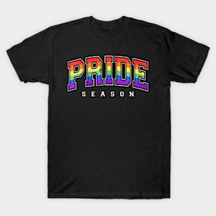 Gay Pride Season Lgbt Lgbtq Rainbow Flag T-Shirt